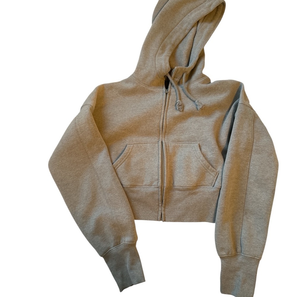 Women’s XXS Purple/ Gray Cropped Hoodie